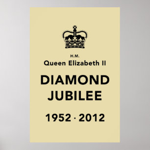 Affiche commémorative de jubilé de diamant [calm