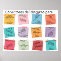 Affiche Conectores del discurso