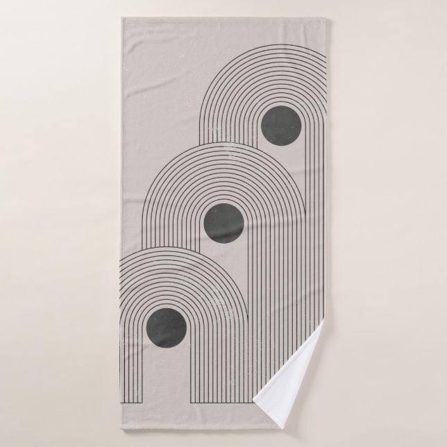 affiche contemporaine Abstraite du milieu du siècl (Serviette de bain)