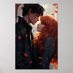 Affiche - Couple Amour Baiser