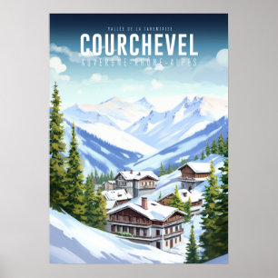 Affiche Courchevel - France - Auvergne-Rhône-Alpes