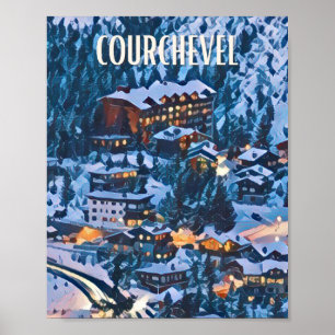 Affiche Courchevel Station de ski