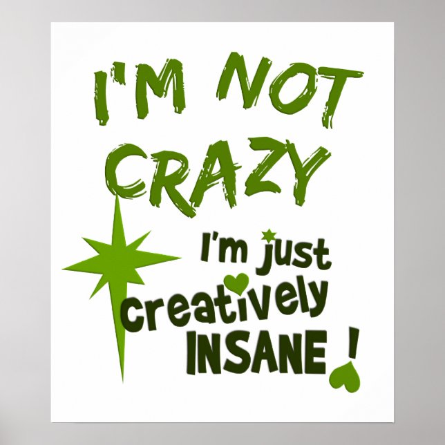 Affiche créative et folle (Devant)