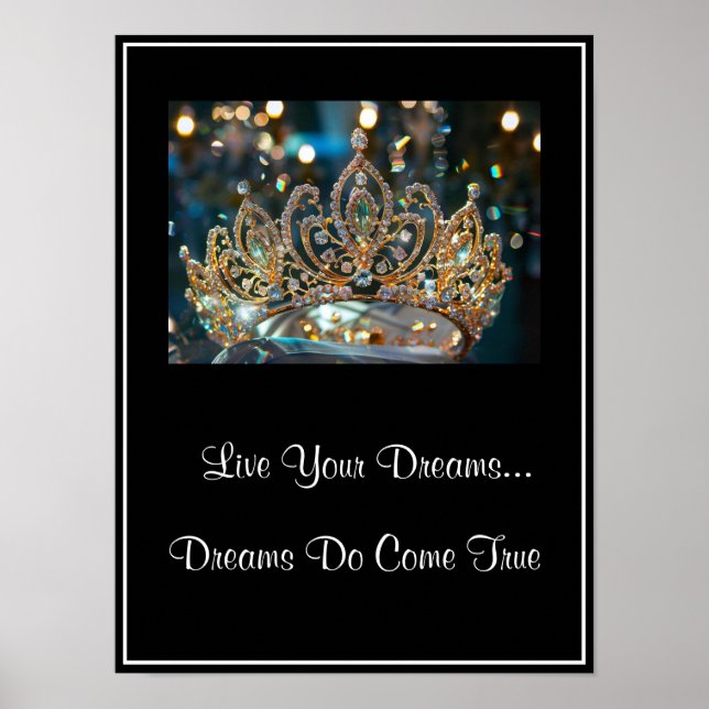 Affiche Crown Live Your Dreams (Devant)