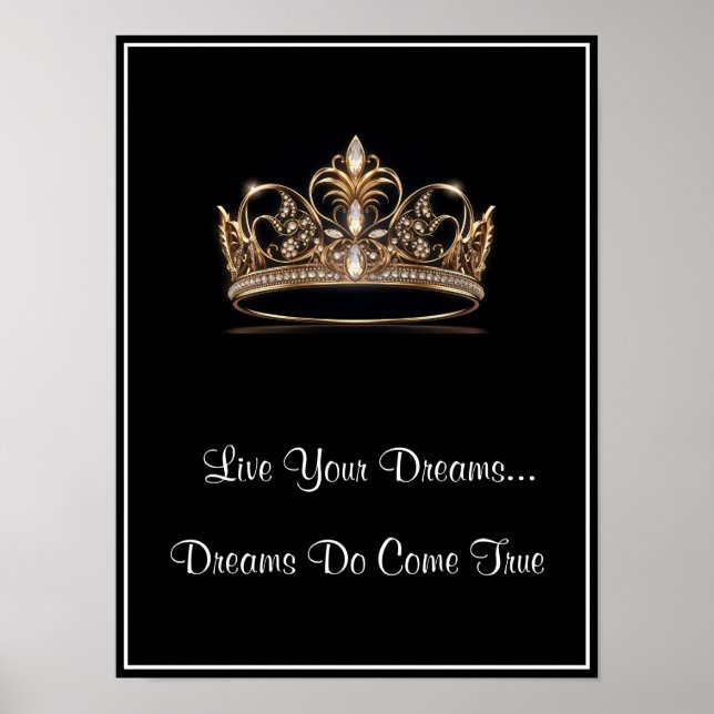 Affiche Crown Live Your Dreams (Devant)