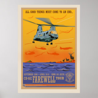 Affiche d'adieu CH-46