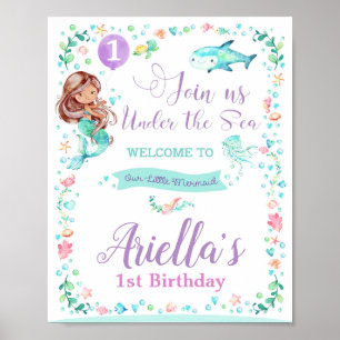 Affiche d'Affiche de bienvenue de fête d'anniversa