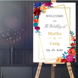 Affiche d'Affiche de bienvenue Mariage de Fiesta m