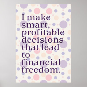 Affiche d'affirmation d'abondance