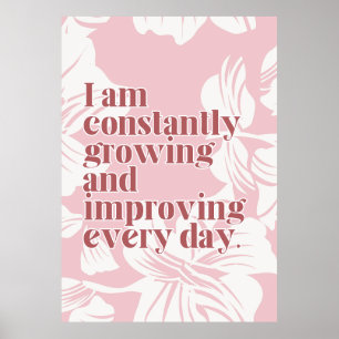Affiche d'affirmation d'amour de soi
