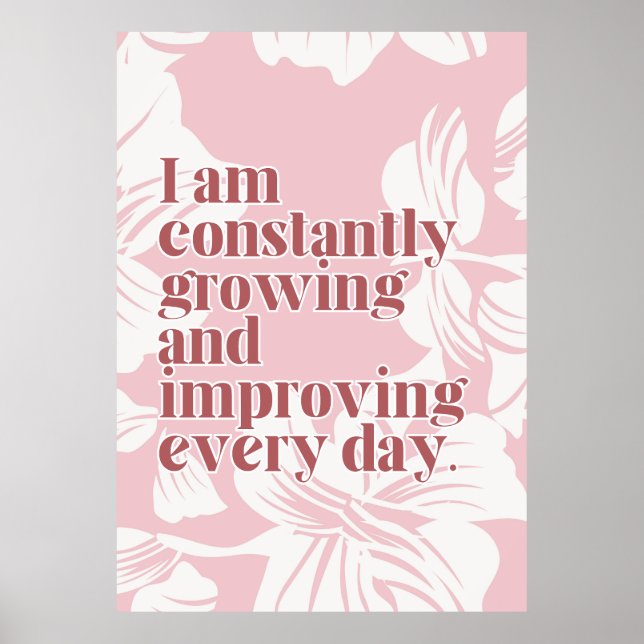 Affiche d'affirmation d'amour de soi (Devant)