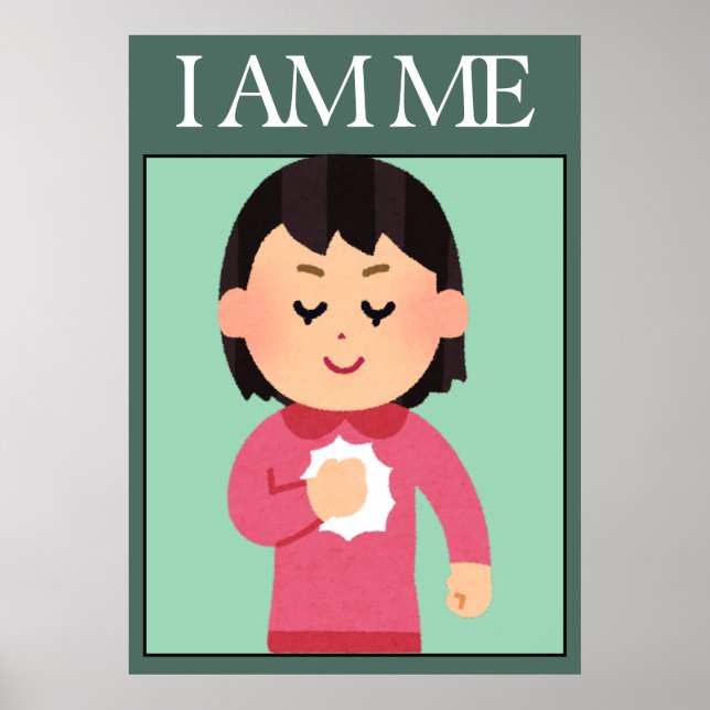 Affiche d'affirmation d'amour de soi (Devant)