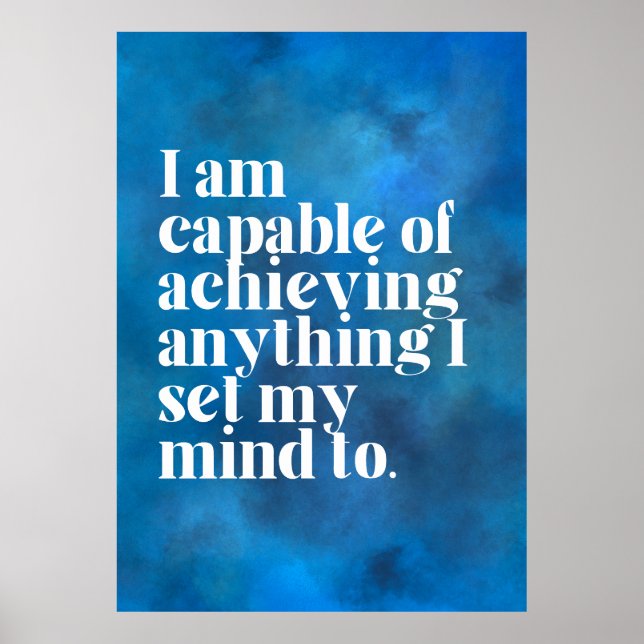 Affiche d'affirmation d'amour de soi (Devant)