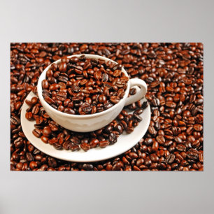 Affiche d'amant de café