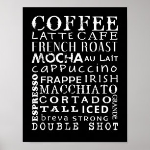 Affiche d'amants de café