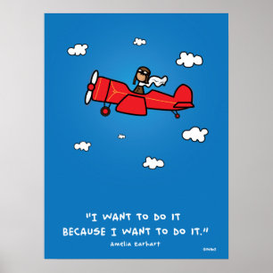 Affiche d'Amelia Earhart