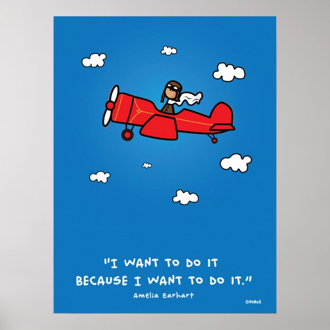 Affiche d'Amelia Earhart (Devant)