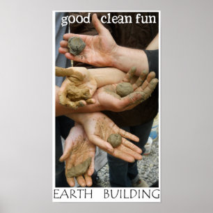 Affiche d'amusement de bâtiment de la terre