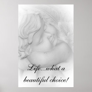 Affiche d'ange pour la vie