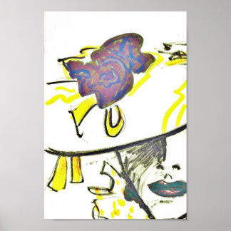 Affiche Dans La Mode Vogue Illustration