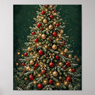 Affiche d'arbre de Noël