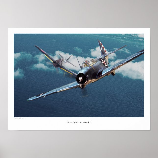 Affiche d'art aéronautique "Douglas TBD Devastator (Devant)