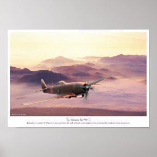 Affiche d'art aéronautique "Tachikawa Ki-94-II"