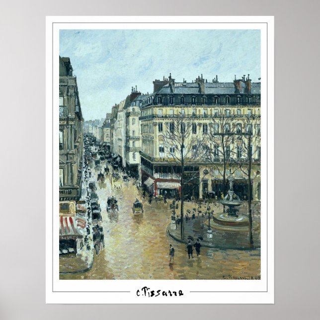 Affiche d'art Camille Pissarro Zedign #542 (Devant)