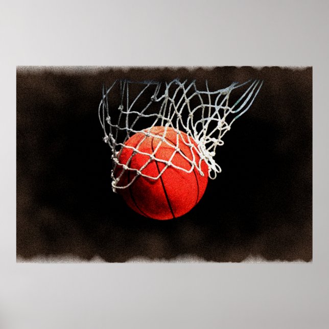 Affiche d'art de basket-ball (Devant)