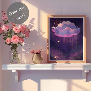 Affiche d'art de nuage de rêve céleste