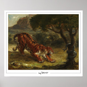 Affiche d'art Eugène Delacroix Zedign #16