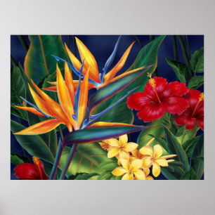 Affiche d'art fin Paradis Tropical