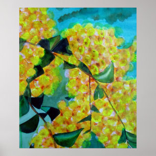 Affiche d'art fleuri australien
