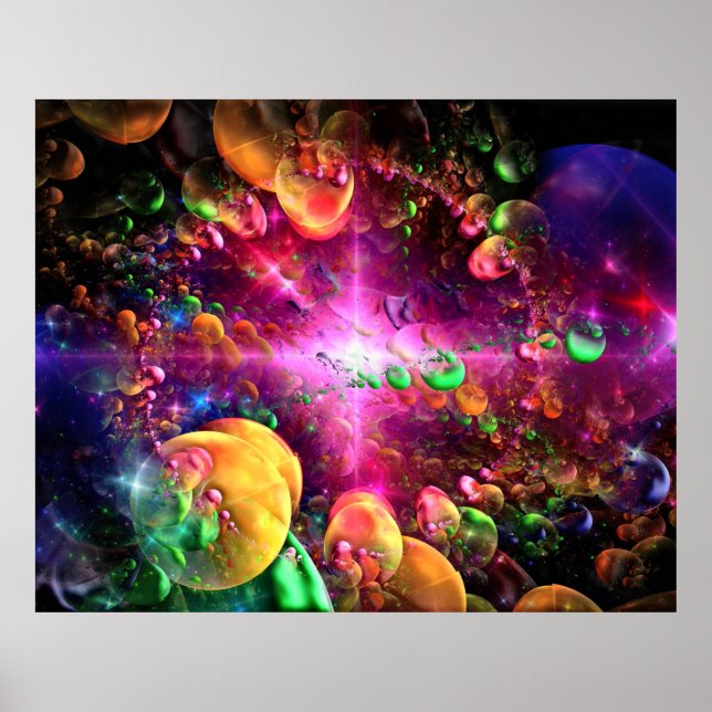 Affiche d'art fractal 45 (Devant)
