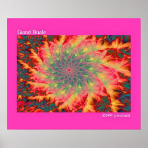 Affiche d'art fractal Grand Finale Fireworks
