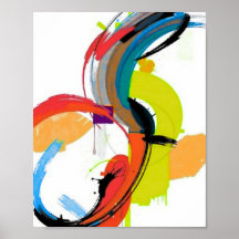 Affiche d'art géométrique moderne minimaliste