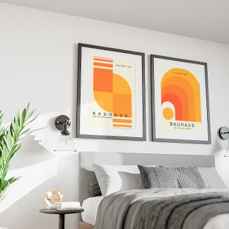 Affiche d'art géométrique vintage | Moderne du mil