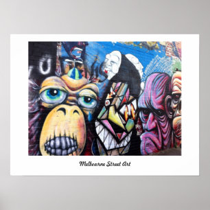 Affiche d'art/graffiti de rue de Melbourne