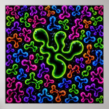 Affiche d'art gribouillée