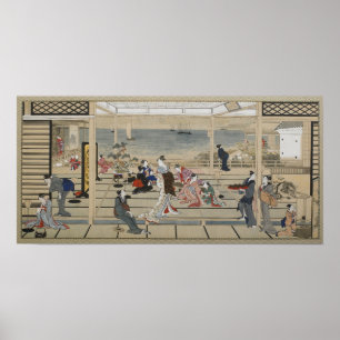 Affiche d'art japonais d'Utamaro