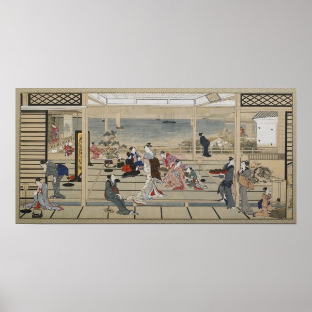 Affiche d'art japonais d'Utamaro (Devant)