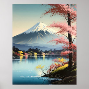 Affiche d'art japonais Mt. Fuji