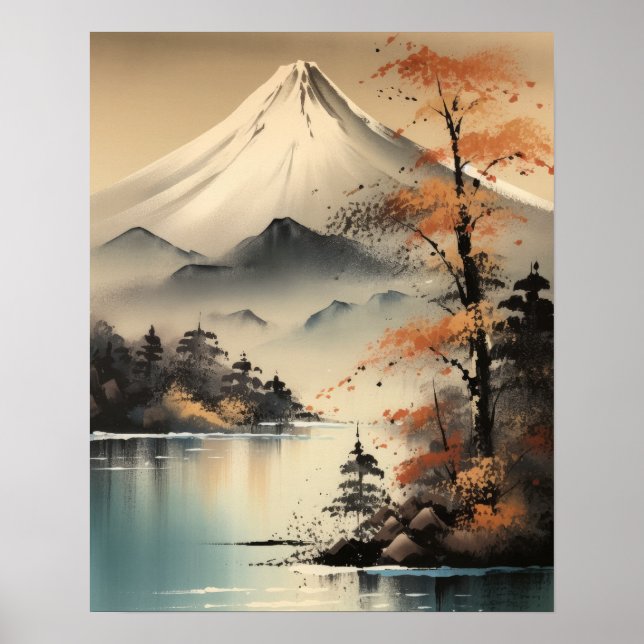 Affiche d'art japonais Mt. Fuji (Devant)