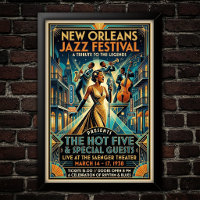 Affiche d'art Jazz Vintage 1930