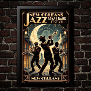 Affiche d'art Jazz Vintage 1930