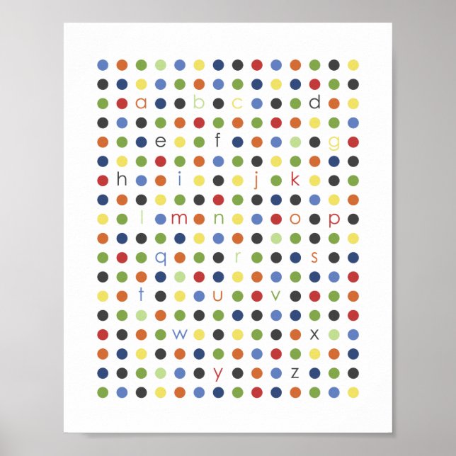 Affiche d'art moderne Dot Wall Art (Devant)