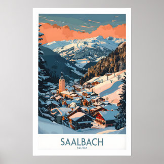 Affiche d'art mural de Saalbach 1