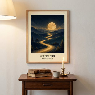 Affiche d'art personnalisée Golden Path
