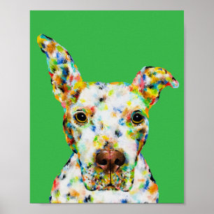 Affiche d'art Pitbull