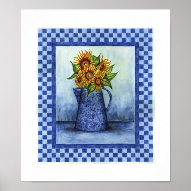 Affiche d'art populaire du pays de tournesol Impri (Devant)